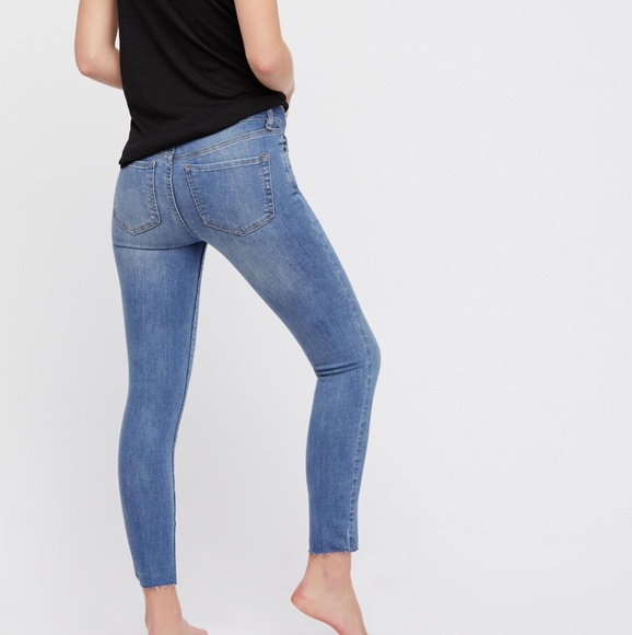Free people Reagan skinny button front jeans Lt - Picture 3 of 8
